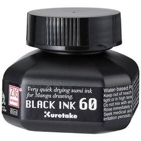 Cnce104-6 Zig Kuretake Cartoonist Highly Opaque Pen Ink Black