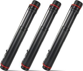 Pt001 Ziqi 3 Pack Extendable Poster Tubes Telescoping Art Transport Tube Black