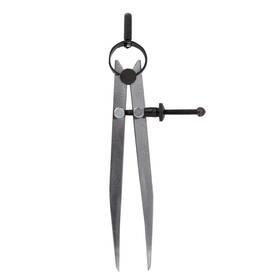 3607-00 Zlksker 6 Inch Adjustable Lockable Steel Divider Wing Leather Compass