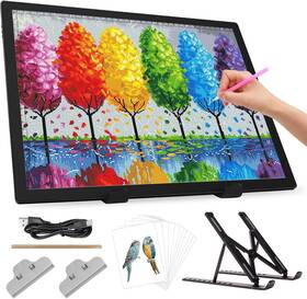 A3-d28 Zocelight A3 Rechargeable Light Box With Stand/clips Led Pad 3000mah