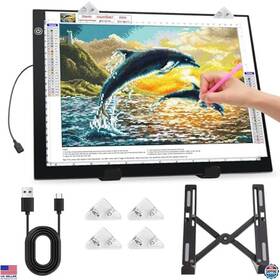 B0cwgf33kr Zocelight Ultra Thin Light Pad For Diamond Art 3 Levels Dimming Clip And Stand Included