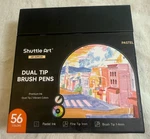 Shuttle Art 56 Colors Pastel Dual Tip Brush Pens Markers Fineliner New. Fixed Price $35.99.