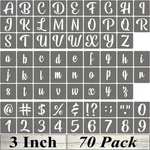 3 Inch Alphabet Letter Stencils - 70 Pack Number Templates Wit.... Fixed Price $22.26.