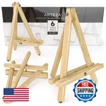 Arteza Tripod Easel Pack Of 6 12 Inches Natural Pine Wood Finish For Small To. Fixed Price $37.17.