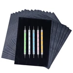 200 Sheets Carbon Paper Black Graphite Transfer Tracing And 5 Pie.... Fixed Price $17.09.