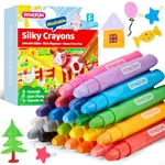Syncfun 24 Pcs Twistable Silky Crayons Washable Easy Hold Quick-drying Non-to. Fixed Price $40.33.