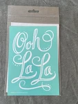 New Ooh La Chalk Couture Transfer Stencil Size Retired. Fixed Price $13.00.