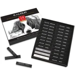 Kalour 24 Pro Charcoal Drawing Set - Soft,medium,hard And White Ch.... Fixed Price $22.39.