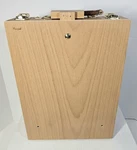 Kuyal Wood Easel Storage Box For Art Painting Supplies Dovetail Joints Natural. Fixed Price $16.99.