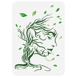 Fingerinspire Woman Painting Stencil 8.3X11.7INCH Hollowed Trees Branche.... Fixed Price $11.60.