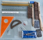 Vintage Drafting Tools Scale Ruler Eraser Broom Brush Staedtler Masterbow Alvin. Fixed Price $60.21.