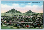 1940 San Luis Obispo California Vintage Postcard Mountain Bishop Peak Background. Fixed Price $6.47.