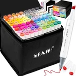 Sfaih Dual Tip Alcohol Markers 81 Vibrant Colors, Permanent Art For .... Fixed Price $36.95.