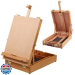 Falling Art Wooden Tabletop Easel, Solid Sketchbox Deskto. Fixed Price $64.99.