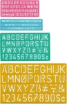 Lettercraft Plastic Lettering Guide Set, Color Varies, Of (02145). Fixed Price $18.99.