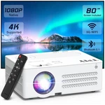 Tmy Projector With Wifi And Bluetooth 80" Screen Included Native 1080P Outdoo.... Fixed Price $122.01.