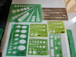 8 Pickett Drafting Templates No. 1269 # 100PI 1220 1053I 1264. Fixed Price $50.00.
