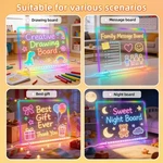 Rechargeable Doodle Glow Note Board Neon Art Dry Erase Light Up Drawing Pad. Fixed Price $20.94.