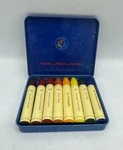 Tin Of 8 Stockmar Non-toxic Beeswax Crayons Waldorf Colors. Fixed Price $15.99.