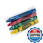 Amercare Cibowares 4-PACK Cello Wrapped Crayons Case Of 500. Fixed Price $124.06.