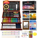 Soucolor Art Supplies, 192-PACK Deluxe Set Drawing Painting A4, Brown. Fixed Price $64.98.