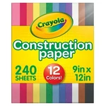 Crayola Construction Paper, 10 Colors, 240 Sheets, Classroom Crafts. Fixed Price $12.90.