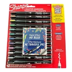 Sharpie- Water-based, Acrylic Creative Markers Brush Tip- 12 Ct New. Fixed Price $14.99.