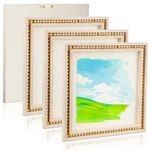 Wenqik 4 Pack Beaded Canvas Panels Unfinished Wooden Blank Framed Signs Boh. Fixed Price $42.88.