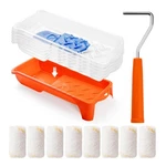 Hanjkinz Paint Roller Kit, 2 Inch 15 Pack, Light Orange. Fixed Price $10.77.