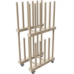 Unzero Art Storage Rack - Canvas Paper Stand Handle Caster Wheels For. Fixed Price $82.17.