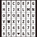 42PCS Letter Stencils Symbol Numbers Craft, Alphabet 1 Inch,. Fixed Price $16.99.