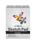9 X 12 Inches Sketch Book, Top Spiral Bound Pad, Pack 100-SHEETS. Fixed Price $15.50.