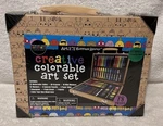 101 Budding Artist Set For Kids 78 Pieces Creative Colorable Wood Case Age 6. Fixed Price $17.99.