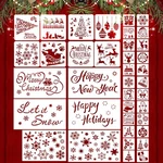 Outus 38 Pieces Christmas Stencils Template Painting Reusa.... Fixed Price $17.89.