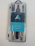 Art Alternatives Bow Compass Complete Set, Plastic Case, Makes Circles 12 Inch. Fixed Price $19.99.