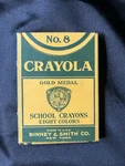 No 8 Crayola Gold Medal School Crayons Binney Smith Early Box. Fixed Price $65.00.