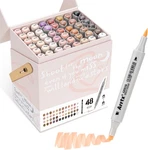 Arrtx Skin Tone Alcohol Markers Oros 48 Colors,brush & Chisel Tip Art. Fixed Price $49.99.
