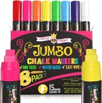 Chalky Crown Jumbo Liquid Markers - Bold Pens For Chalkboards, Gl.... Fixed Price $24.78.