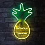 Isaac Jacobs 17 X 10 Inch Led Neon Yellow & Green Pineapple Wall Sign. Fixed Price $21.33.
