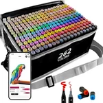 Siwaqio 262 Colors Alcohol Markers With App, Dual Tip Art For Adults. Fixed Price $127.98.