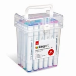 Kingart 24 Count Double Ended Markers Set Bright Alcohol Ink For Illustra.... Fixed Price $21.29.