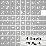 3 Inch Alphabet Letter Stencils For Painting - 70 Pack And Number Sten.. Fixed Price $15.80.
