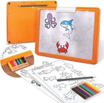 Discovery Kids Led Illuminated Tracing Tablet, 34 Piece Set With Pencils, Paper. Fixed Price $34.89.