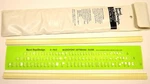 Vintage Berol Rapidesign R-965 Microfont Letter Guide With Pouch. Fixed Price $19.99.