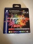 Staedtler Pigment Arts Set 12 Multi Ink Brush Basic Colours New. Fixed Price $15.00.
