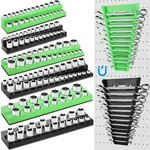Pack Socket Organizer Set 1/4", 3/8", 1/2" Holder, Magnetic.... Fixed Price $72.61.