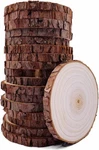 Unfinished Natural Wood Slices With Bark 20 Pcs 3.5-4 Inch Craft Kit Cir.... Fixed Price $26.47.