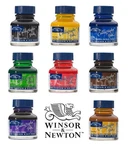 Winsor Newton Calligraphy Art & Lettering Ink 30ML - 14 Colours Available. Fixed Price $12.39.