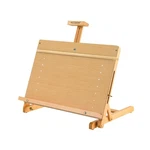 Meeden Large Drawing Board Easel, Solid Beech Wooden Tabletop H-frame Adjustable. Fixed Price $91.87.