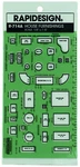 Rapidesign House Furnishings Drawing Stencil Template R-714A. Fixed Price $9.99.